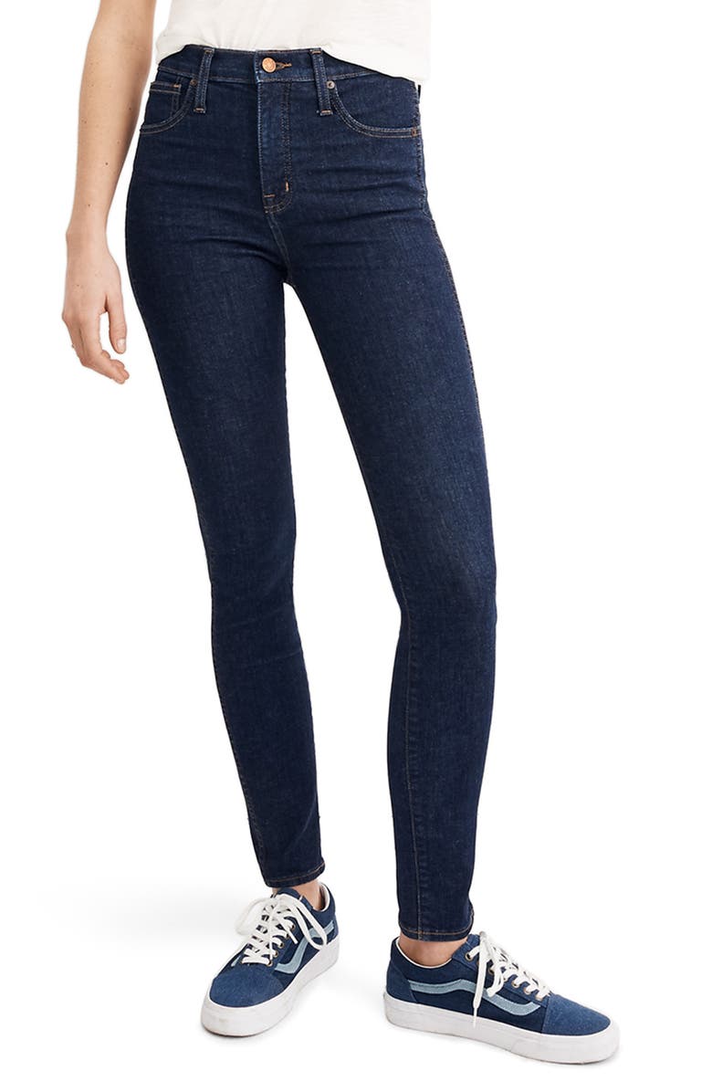 Madewell 10-Inch High Waist Skinny Jeans, Main, color, 