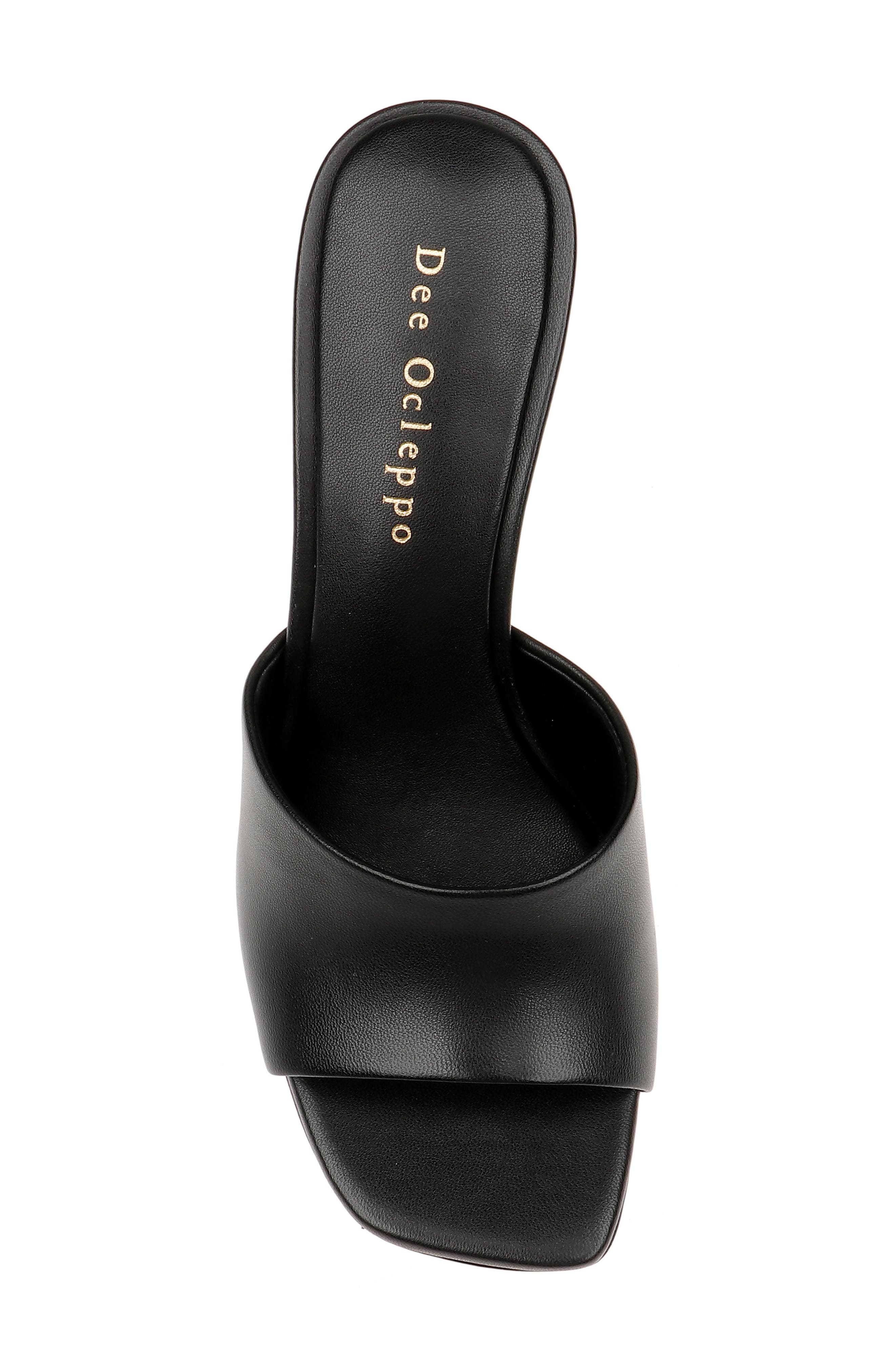Dee Ocleppo Ibiza Slide Sandal, Alternate, color, Black Leather