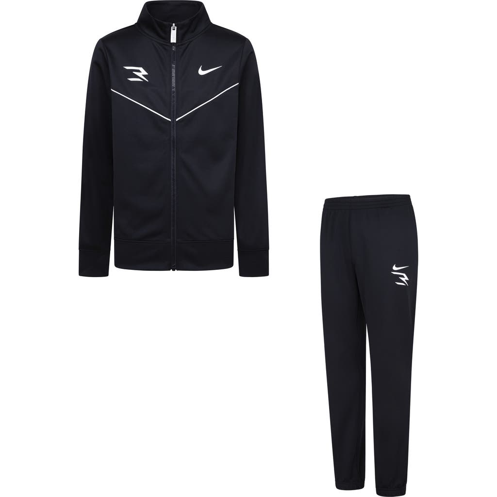 3 Brand Kids' X Russell Wilson Fifty Fifty Track Jacket And Sweatpants Set In Black