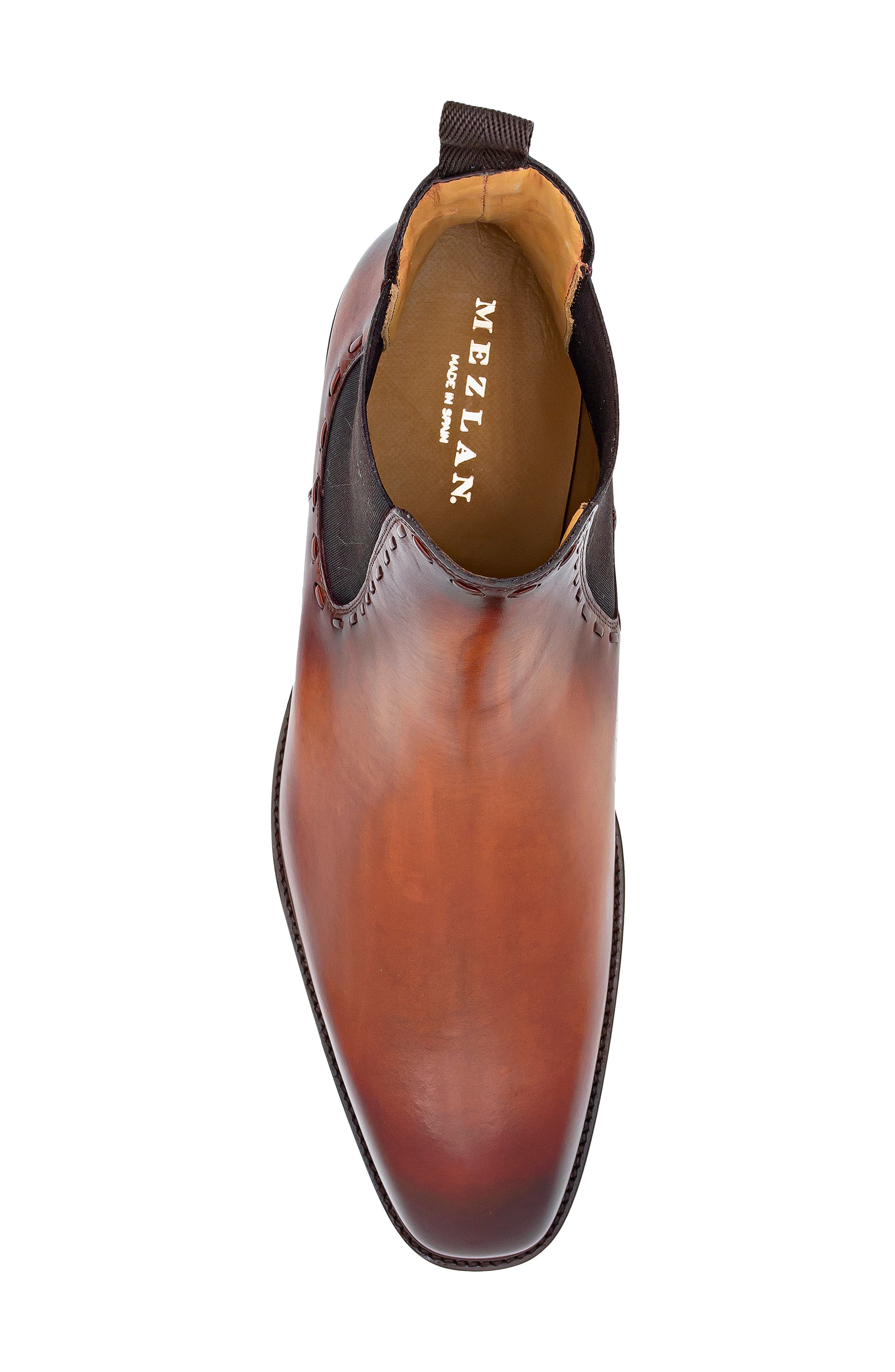Lugged Chelsea Boot, Alternate, color, COGNAC RUST