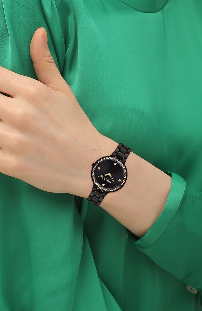 COACH Chelsea Quartz Bracelet Watch, 36mm, Alternate, color, Black