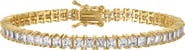 FZN Princess Cut Cubic Zirconia Tennis Bracelet