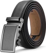 Mio Marino Signature Leather Ratchet Belt