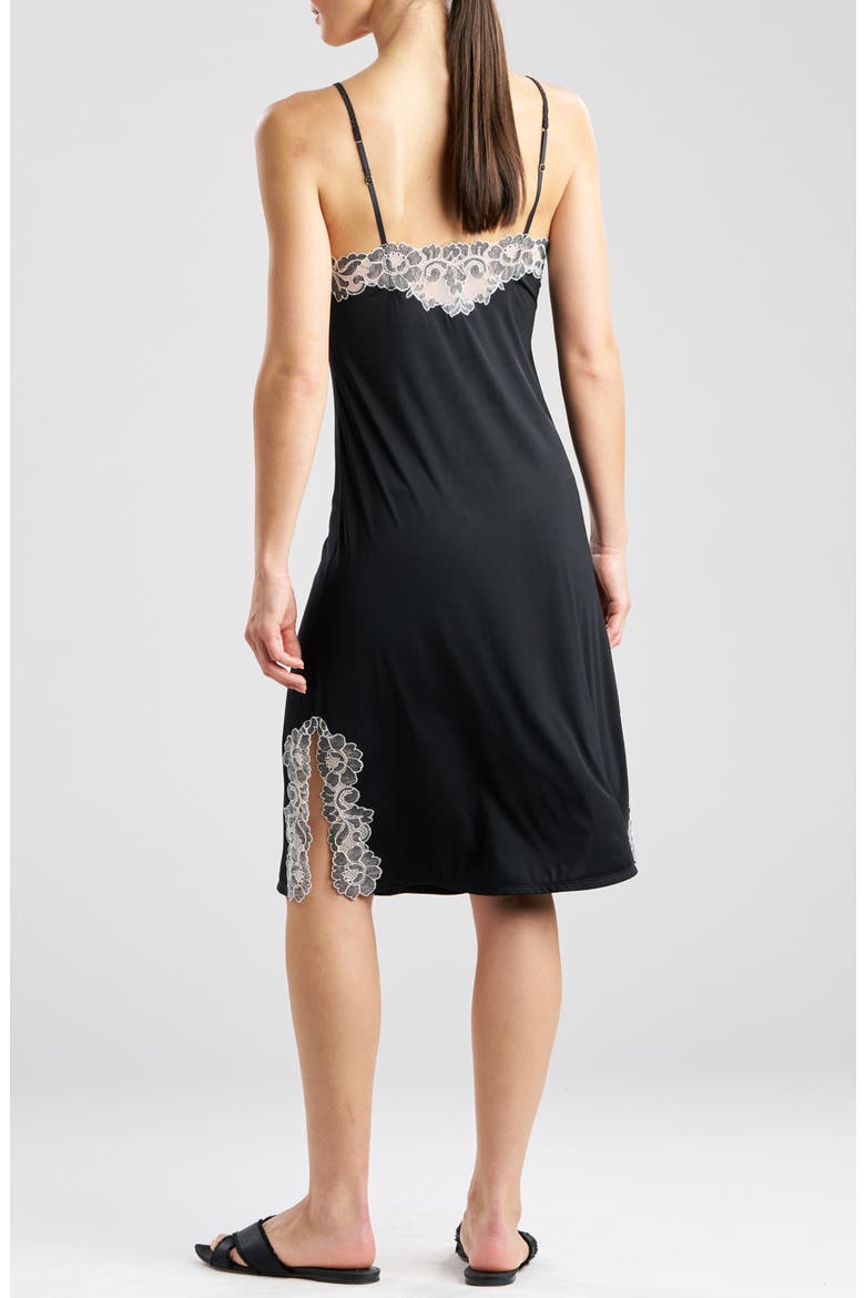 Peony Enchant Nightgown, Alternate, color, BLACK