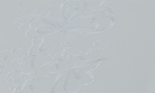 J&v Textiles J And V Textiles Embroidered Padded Soft Round Toilet Seat In Gray