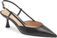 Gianvito Rossi Kitten Heel Slingback Pointed Toe Pump
