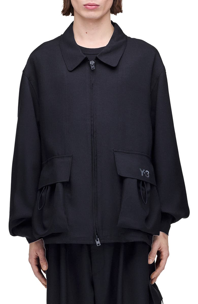 Y-3 Sport Uniform Blouson, Main, color, Black