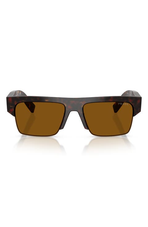 55mm Rectangular Sunglasses