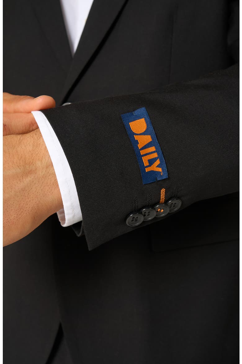x Minecraft Daily Slim Fit Black Suit Jacket, Alternate, color, BLACK