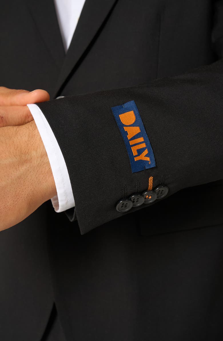 OppoSuits x Minecraft Daily Slim Fit Black Suit Jacket, Alternate, color, Black