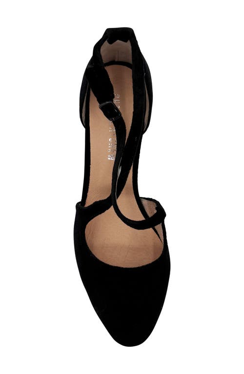Chelsea Crew Oren Crossover Pump In Black Velvet