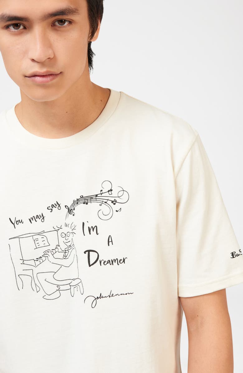 Ben Sherman x John Lennon Dreamer Cotton Graphic T-Shirt, Alternate, color, 