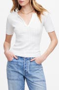 Madewell Pointelle Crewneck Short Sleeve T-Shirt