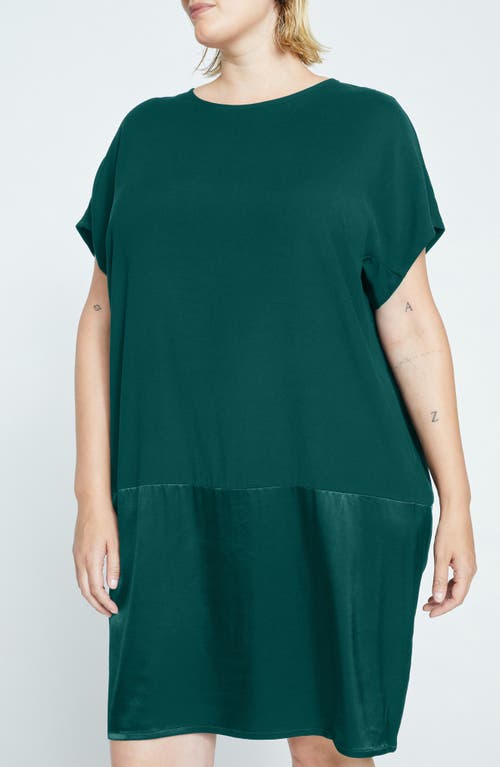 Universal Standard Avenir Double Luxe Crepe Dress In Scarab
