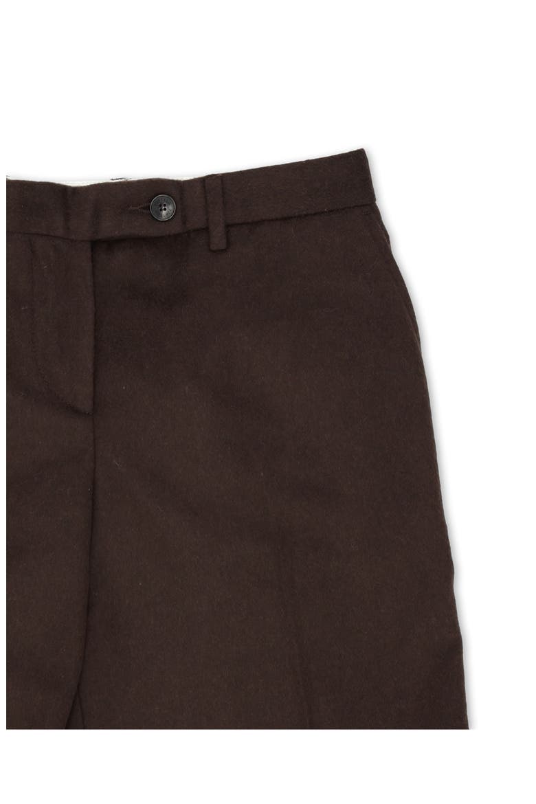 Juliana Wide Leg Wool Trousers, Alternate, color, Brown