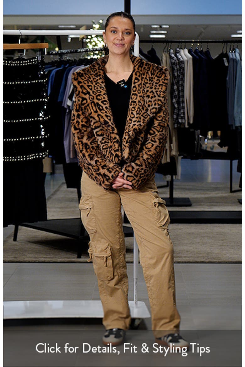 Liza Leopard Print Faux Fur Jacket video