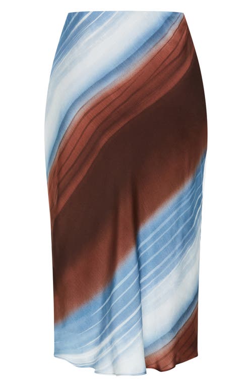 City Chic Levitate Print Skirt In Multi