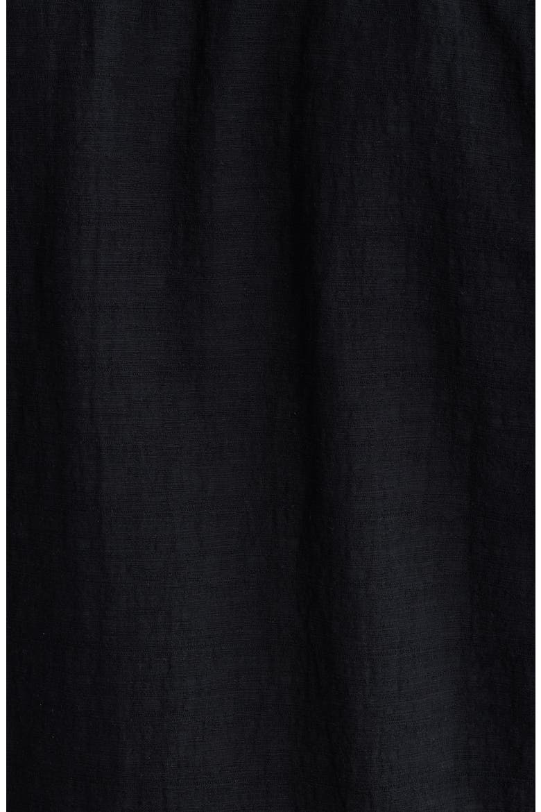 Ephesia Slub Cotton Camp Shirt, Alternate, color, BLACK