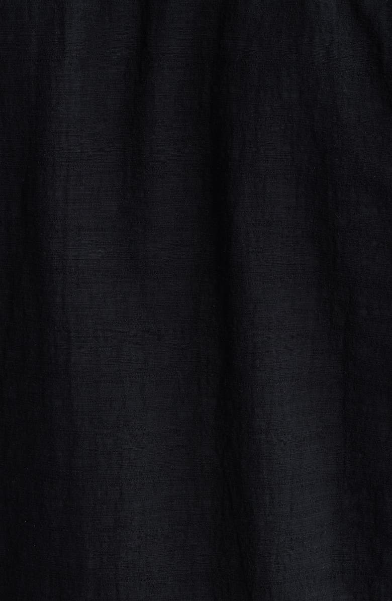 James Campbell Ephesia Slub Cotton Camp Shirt, Alternate, color, Black