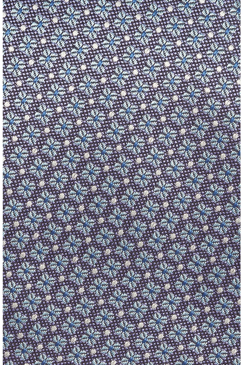 Floral Medallion Silk Tie, Alternate, color, LIGHT BLUE