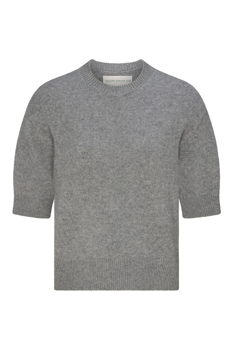 Sally Cashmere T-Shirt, Alternate, color, GREY HEATHER