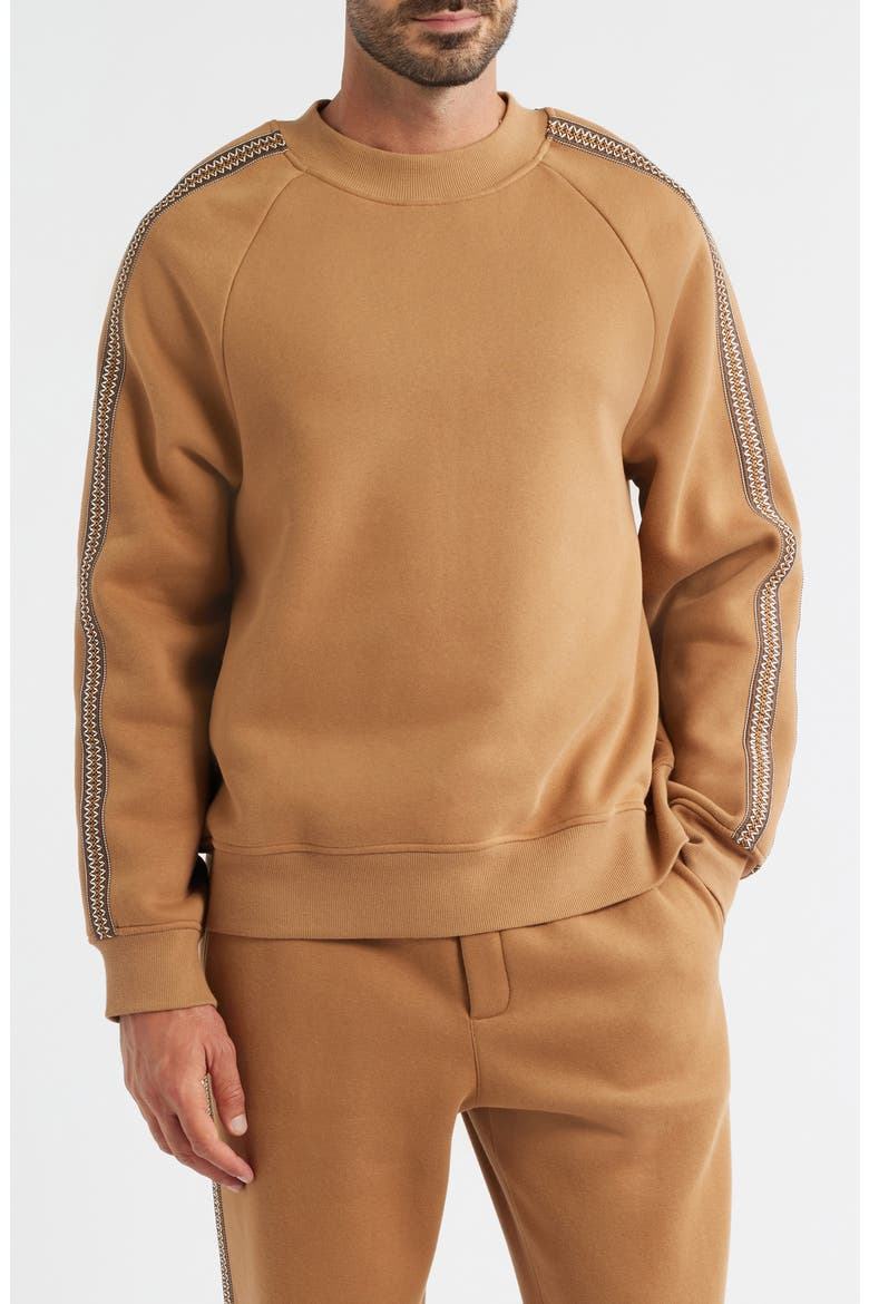 Tasman Crewneck Sweatshirt, Main, color, CHESTNUT