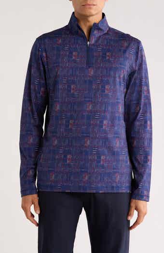 Bugatchi Stretch Cotton Quarter Zip Pullover