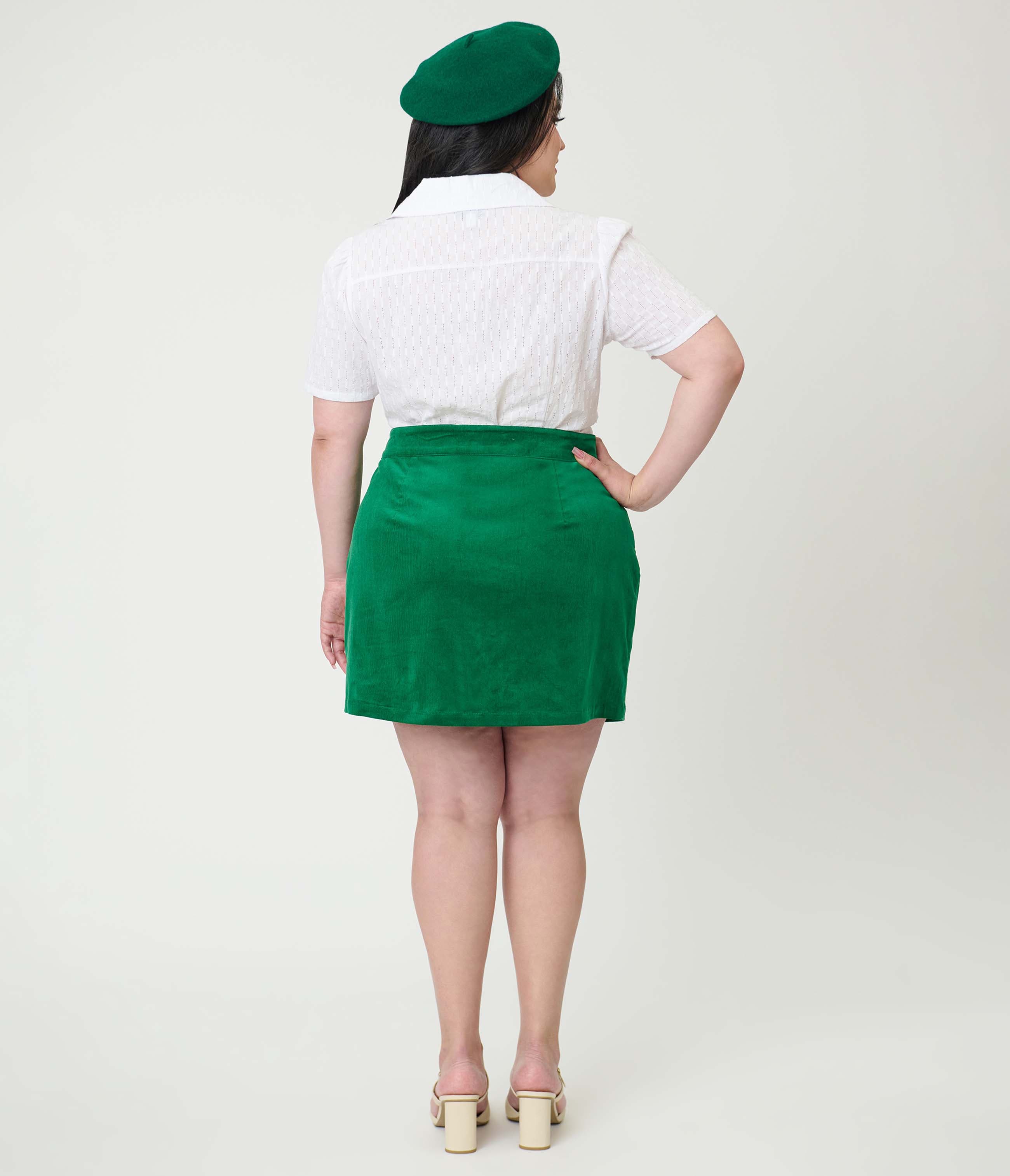 Plus Size Kitschy Shaped Pocket Match Game Mini Skirt - image 2