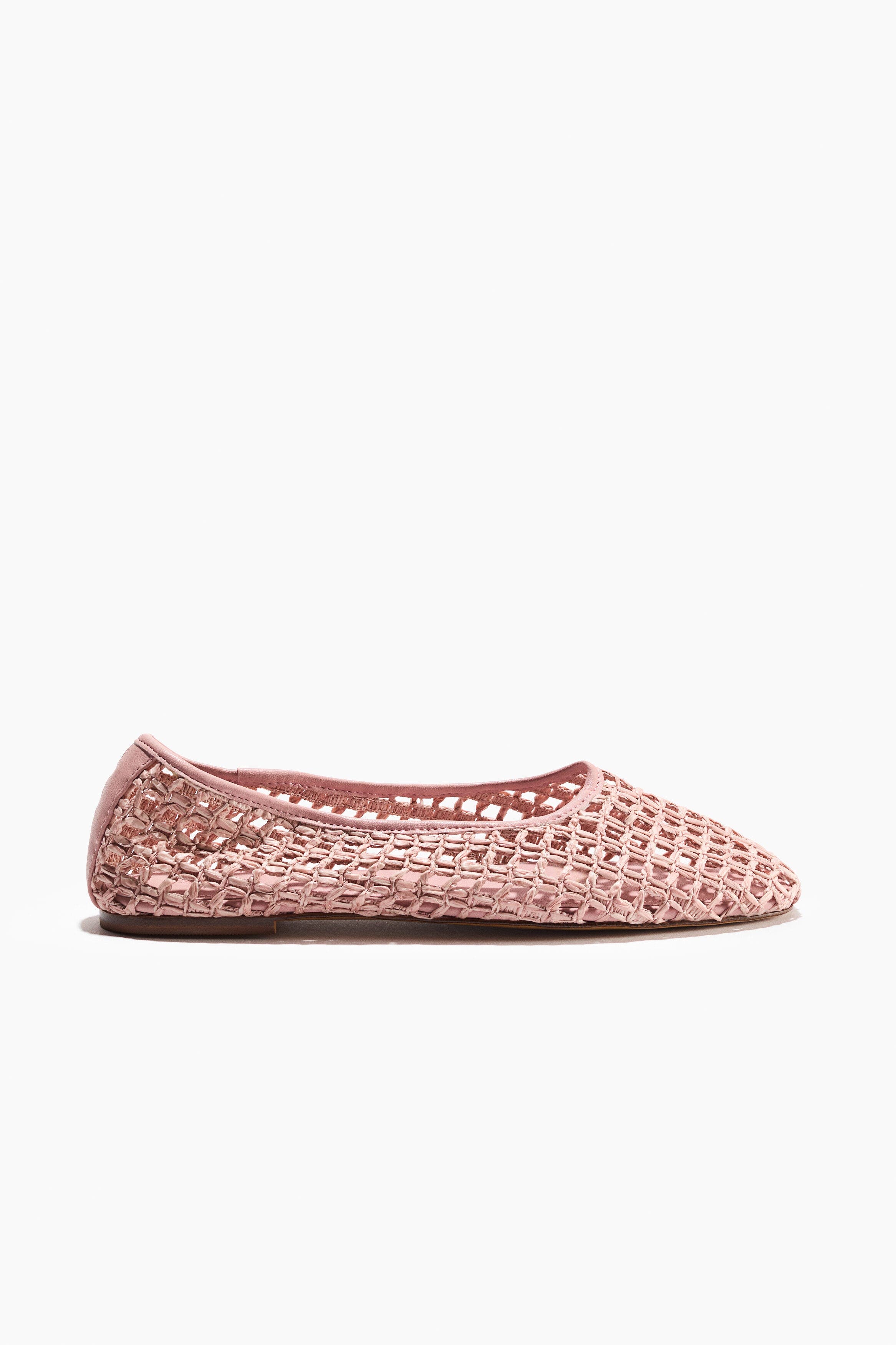 H&M Straw Ballet Flats, Alternate, color, Light Beige