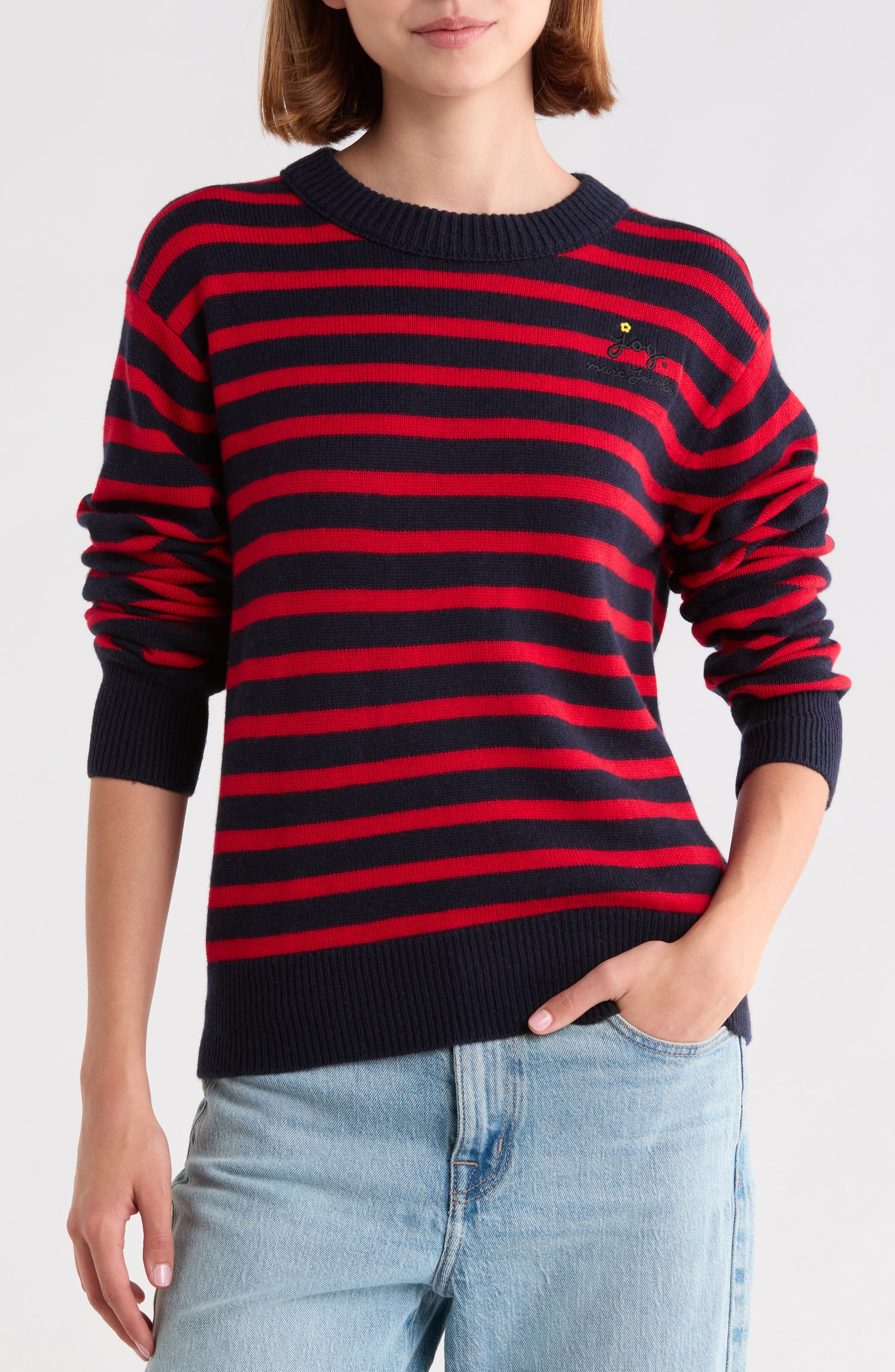 Joy Striped Crewneck Sweater