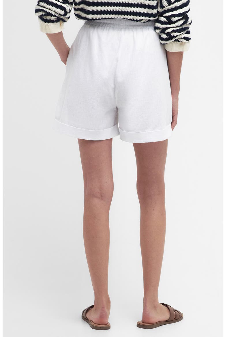Elsden Tie Waist Shorts, Alternate, color, WHITE