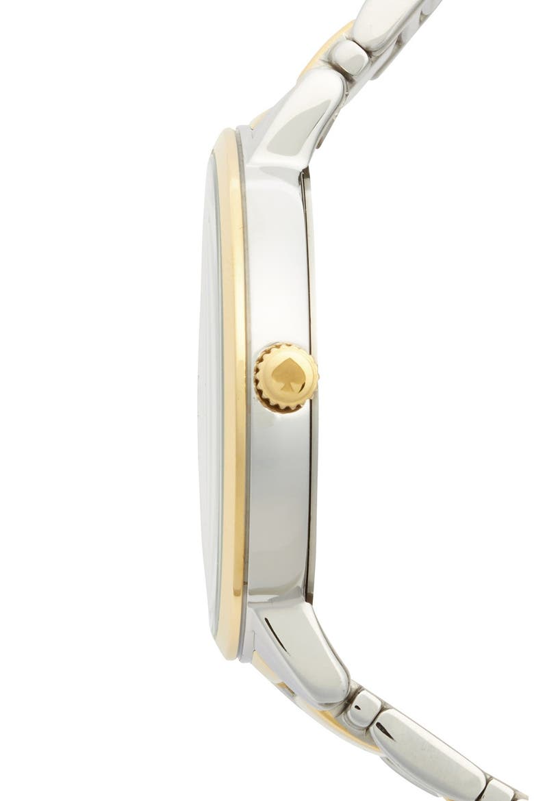 'gramercy grand' bracelet watch, 38mm, Alternate, color, GOLD/ SILVER