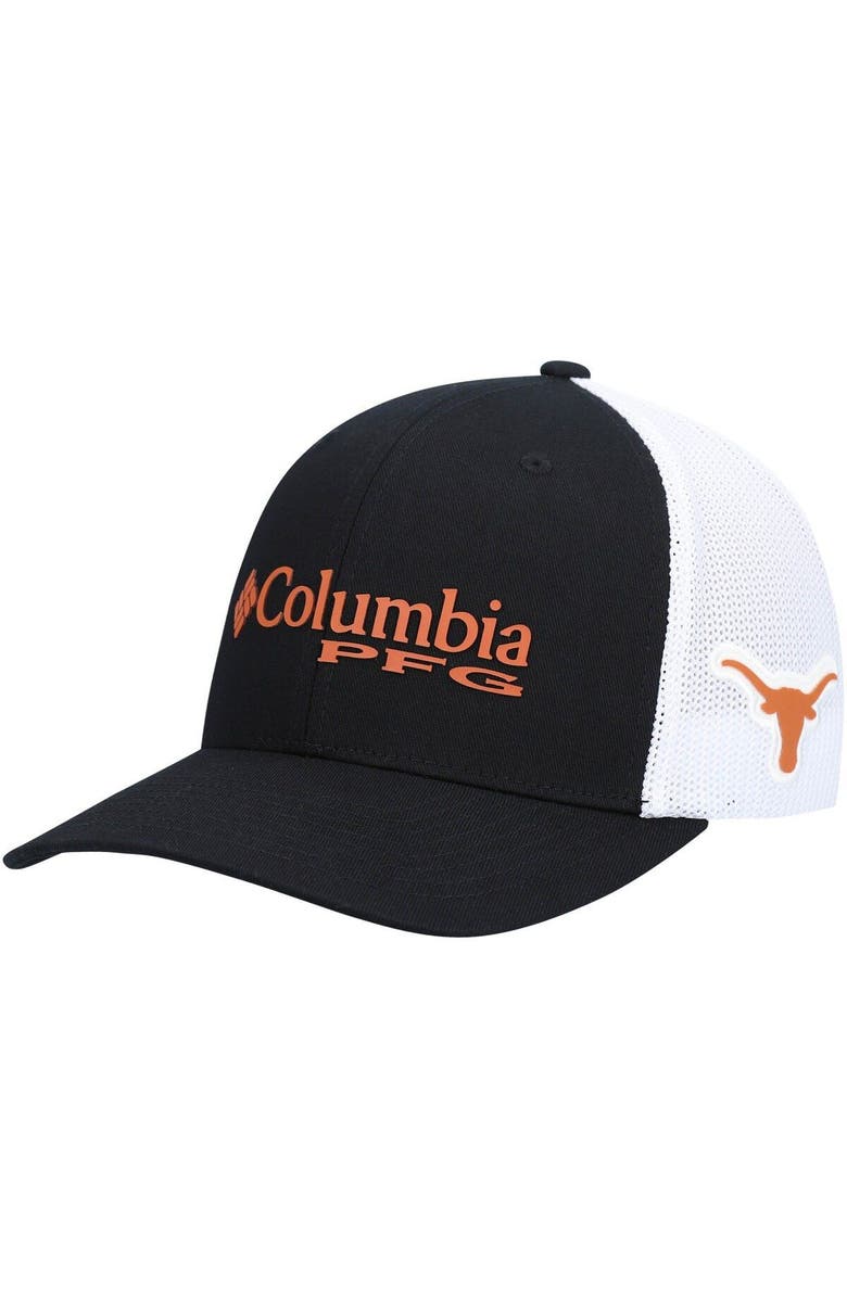 Columbia Men's Columbia Black Texas Longhorns PFG Flex Hat, Main, color,