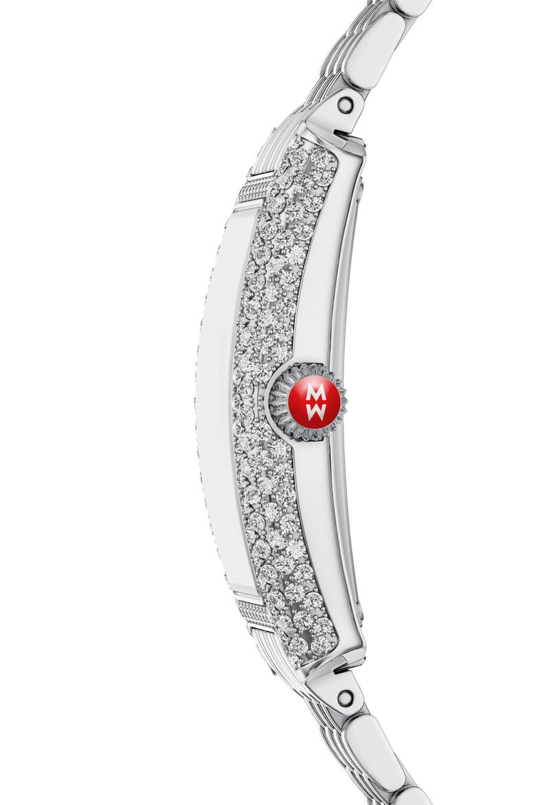 Special Edition Diamond Coquette Stainless Steel Watch, 23mm x 34mm, Alternate, color, SILVER
