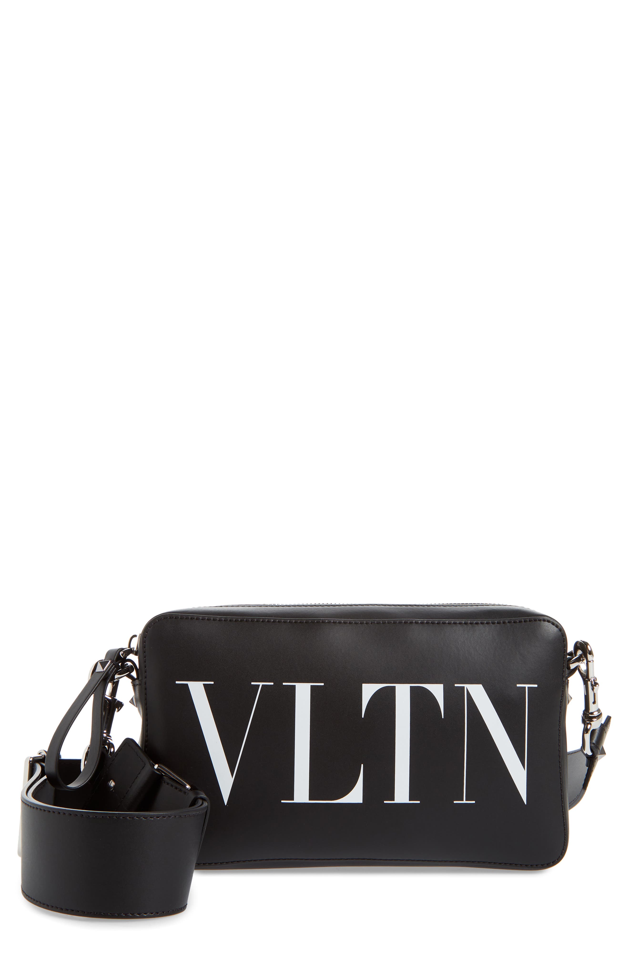 Valentino Garavani VLTN Leather Bag, Main, color, 