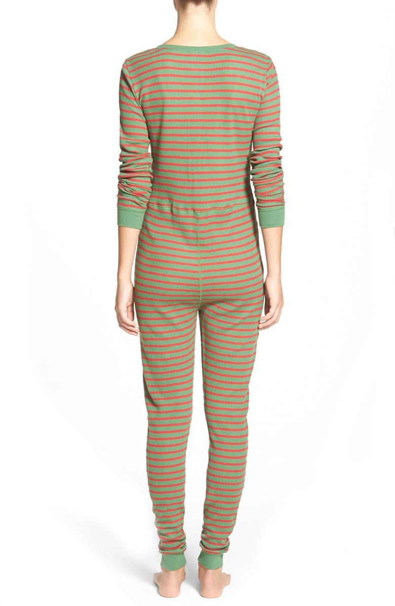 BP. Undercover 'Holiday Cactus' Thermal One-Piece Pajamas, Alternate, color, 