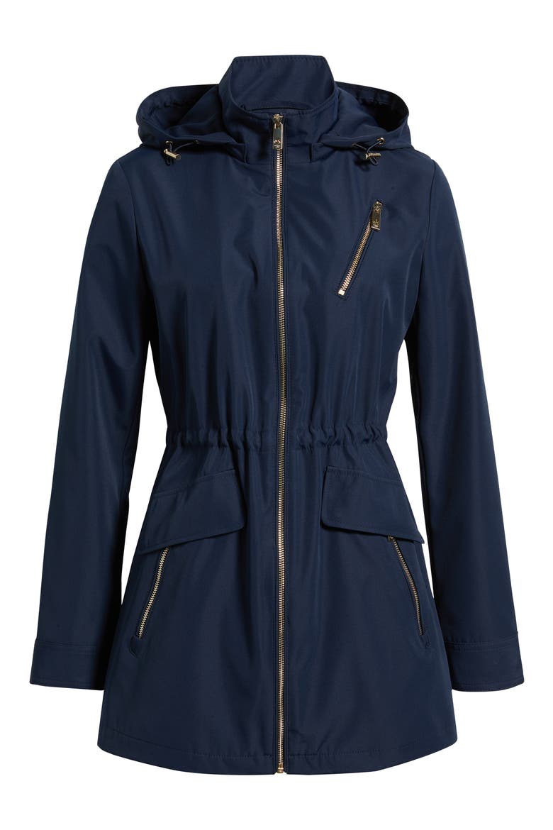 Zip Front Jacket with Removable Hood, Alternate, color, MIDNIGHT
