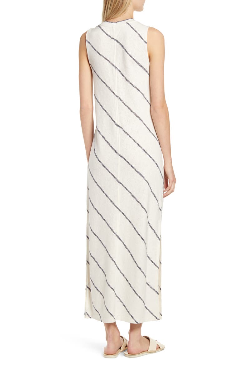 Striped Maxi Dress, Alternate, color, VANILLA CREAM