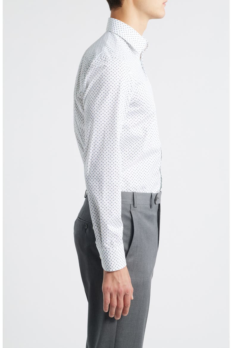Hank Kent Slim Fit Stretch Cotton Dresss Shirt, Alternate, color, LIGHT/ PASTEL BLUE