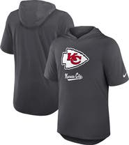 Nike Men's Nike Anthracite Kansas City Chiefs Tri-Blend Performance Hoodie T-Shirt