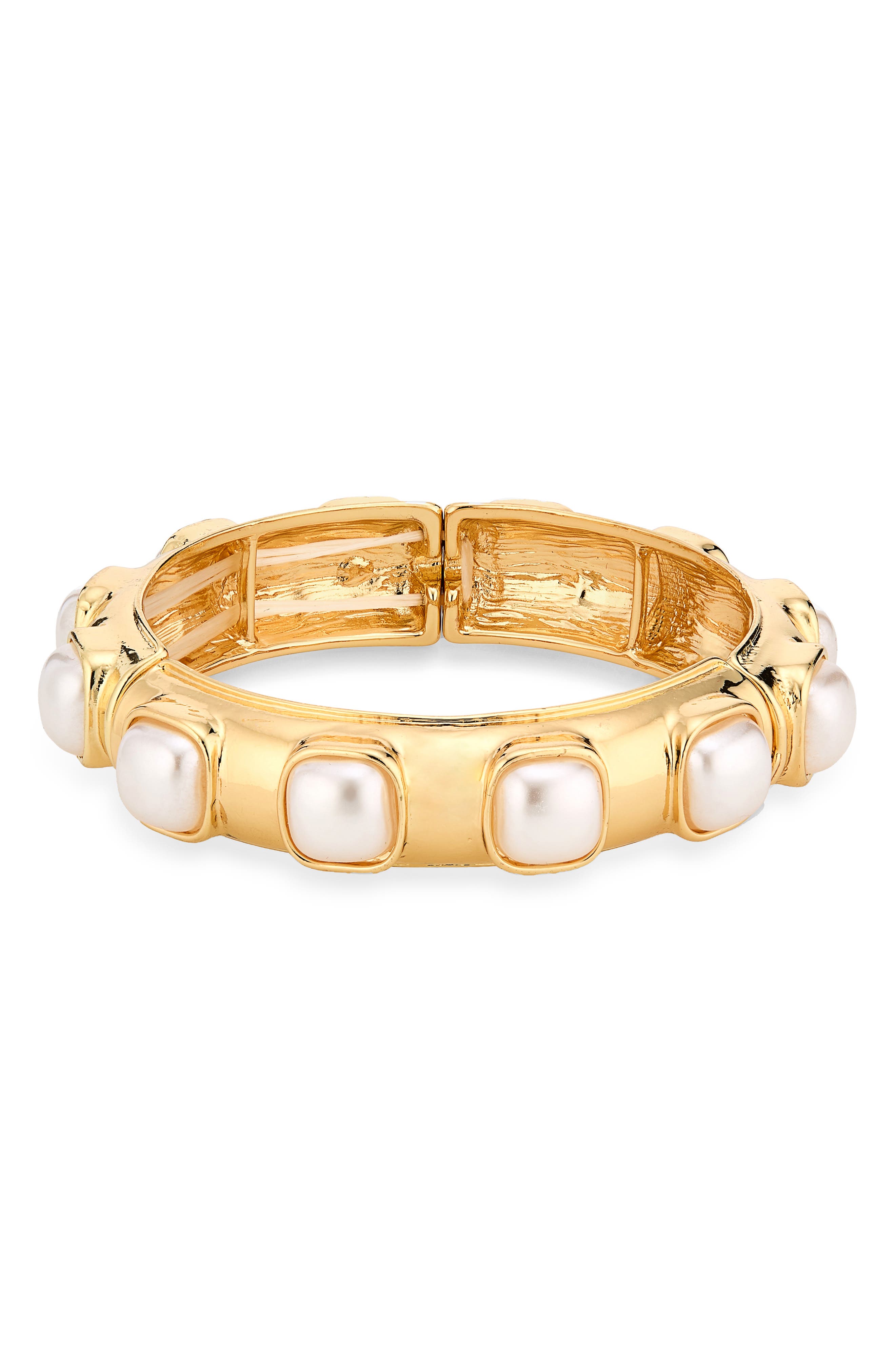 Cara Faux Pearl Stretch Bracelet
