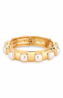 Cara Faux Pearl Stretch Bracelet