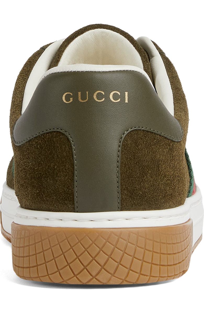 Gucci Ace Sneaker, Alternate, color, Dark Green Bottle