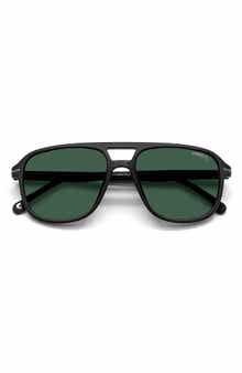 Carrera Eyewear 56mm Polarized Aviator Sunglasses