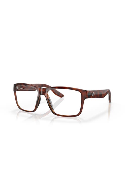 Costa 57mm Square Optical Glasses In Brown