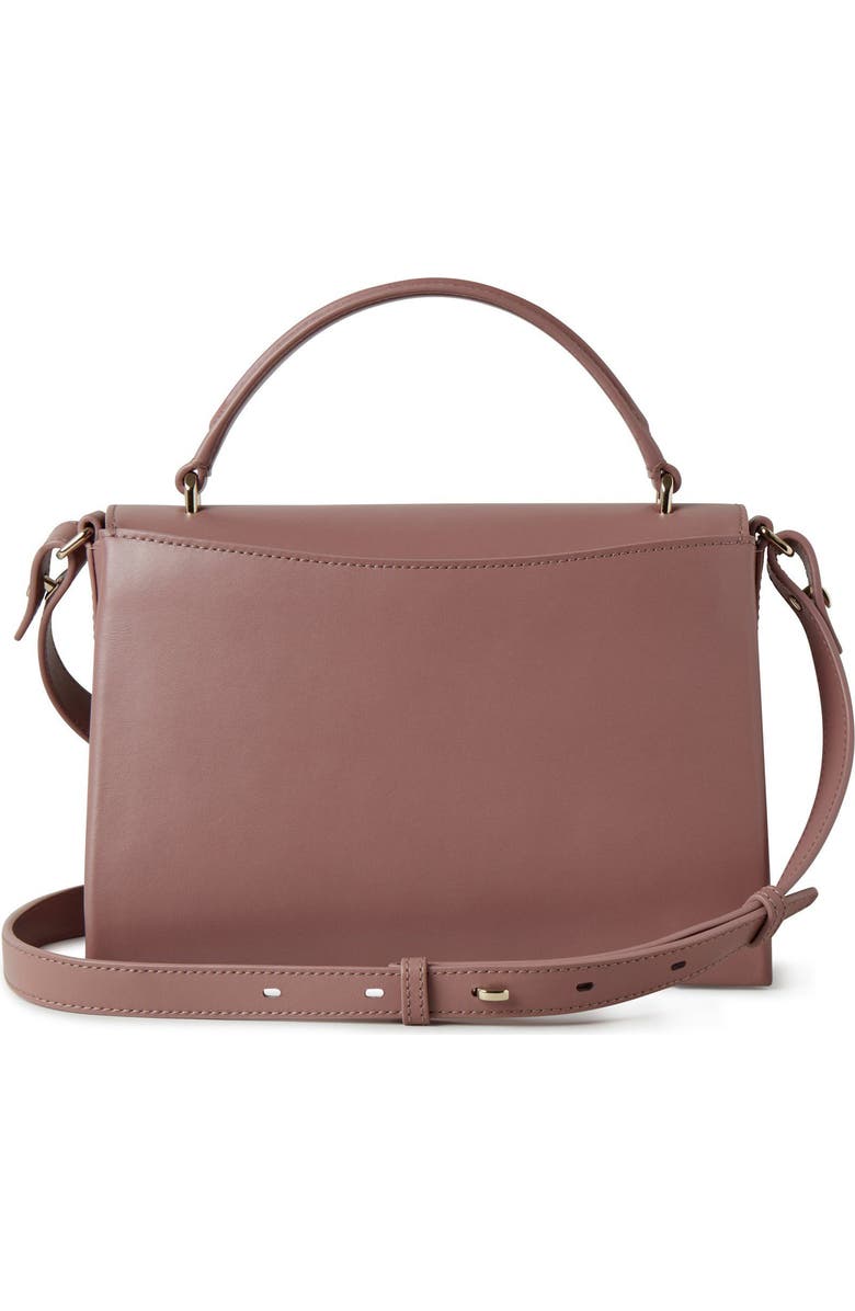 Mulberry Lana High Gloss Leather Top Handle Bag, Alternate, color, Autumn Rose