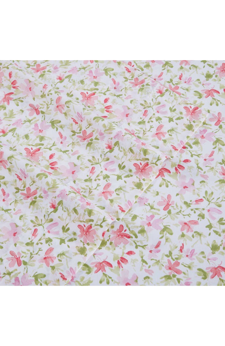 Laura Ashley Norella Cotton Comforter Set, Alternate, color, Pink/ Green