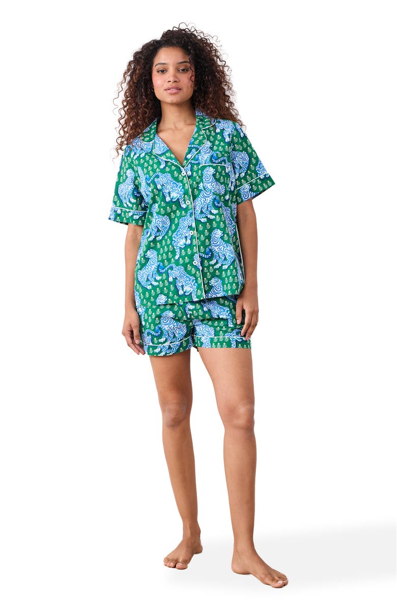 Printfresh Short PJ Set, Main, color, Green Juice