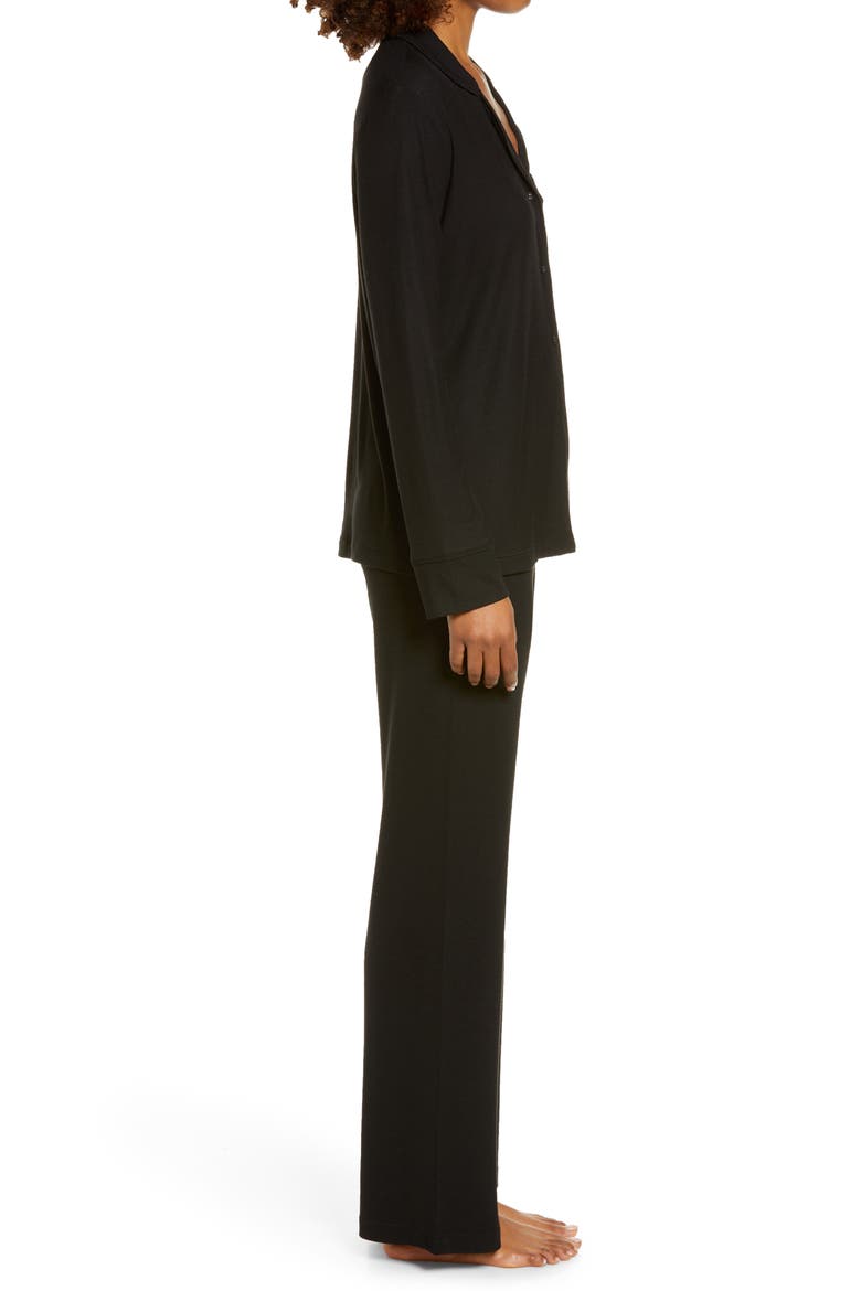 Soft Lounge Rib Sleep Set, Alternate, color, ONYX