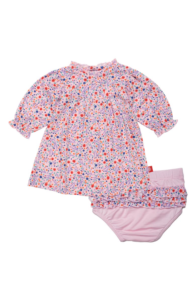 Magnetic Me Elizabeth Forever Ruffle Long Sleeve Magnetic Dress, Main, color, Elizabeth 4Evr